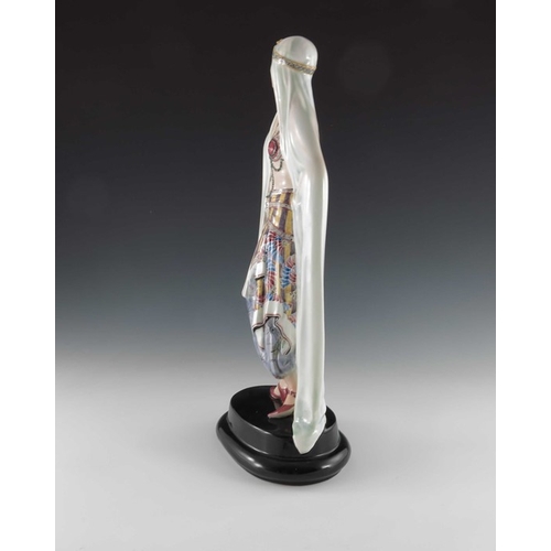 606 - Josef Lorenzl for Goldscheider, Aida figure, model 5281, designed circa 1923, incised signature to t... 