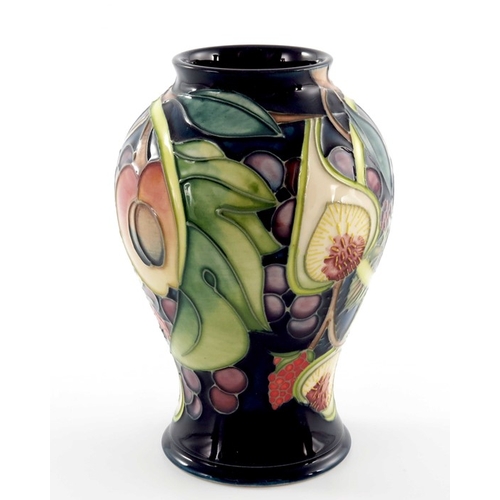 609 - Emma Bossons for Moorcroft, Queen's Choice vase, circa 2000, inverse baluster form, impressed and pa... 