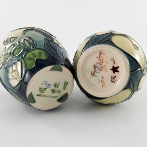 610 - Rachel Bishop for Moorcroft, Sweet Thief vase, 2001, baluster form, impressed and painted marks, 16.... 