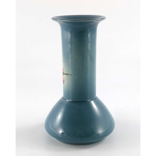 650A - Christopher Dresser for Ault, an art pottery vase, conical and cylindrical form with everted rim, pa... 