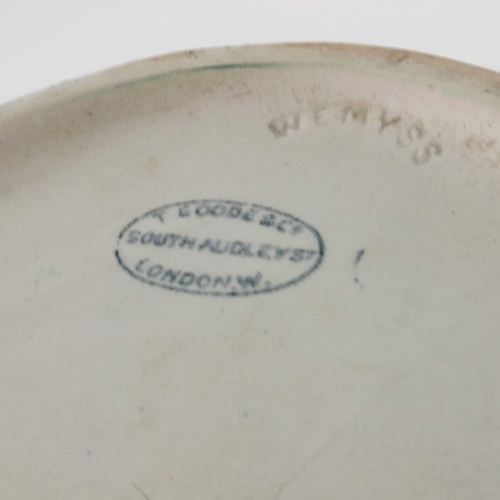 652 - Wemyss for Thomas Goode, an art pottery jardiniere, wrythen lobed ovoid form, painted with cockerels... 