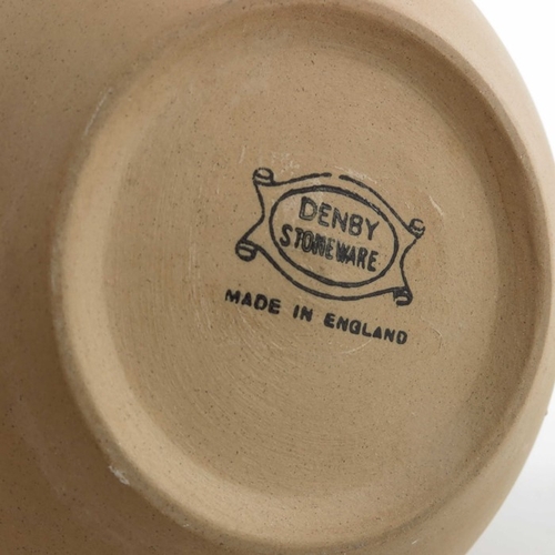 699 - Kenneth Clark for Denby, a slip decorated stoneware jardiniere, circa 1956, ovoid form with everted ... 