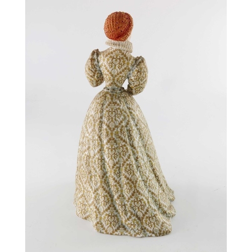 732 - Ronald van Ruyckevelt for Royal Worcester, a figure of Elizabeth I, circa 1974, together with a smal... 