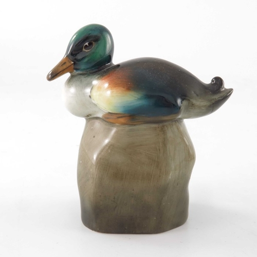 743 - Four Royal Doulton Mallard duck figures, including Drake on a Rock in two colourways HN132, HN150 an... 