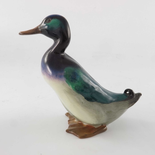 743 - Four Royal Doulton Mallard duck figures, including Drake on a Rock in two colourways HN132, HN150 an... 