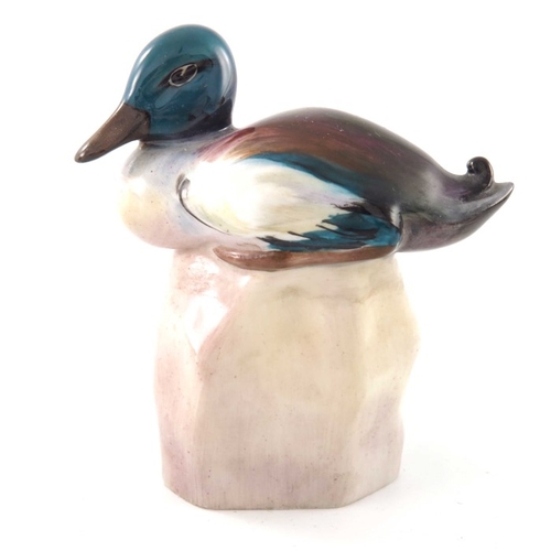 743 - Four Royal Doulton Mallard duck figures, including Drake on a Rock in two colourways HN132, HN150 an... 