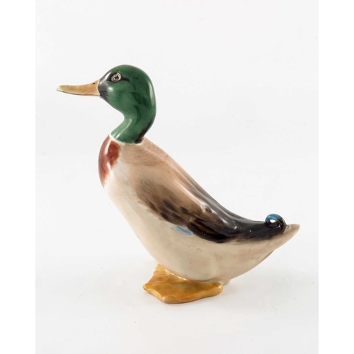 749 - Charles Noke for Royal Doulton, a resting ducks figure group and a figure of  Drake Mallard HN2555, ... 