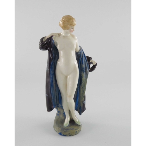 759 - Leslie Harradine for Royal Doulton, The Bather figure, HN687, circa 1930s, painted marks, 20cm high