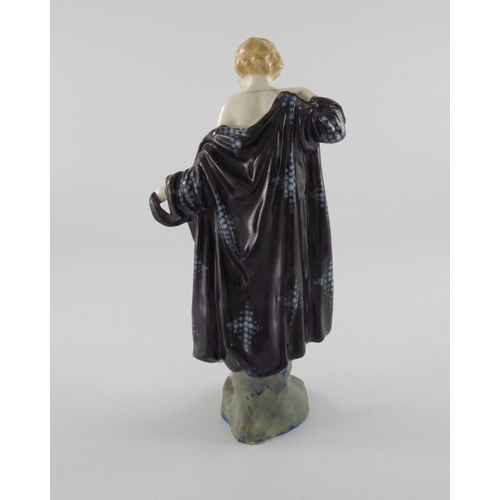 759 - Leslie Harradine for Royal Doulton, The Bather figure, HN687, circa 1930s, painted marks, 20cm high