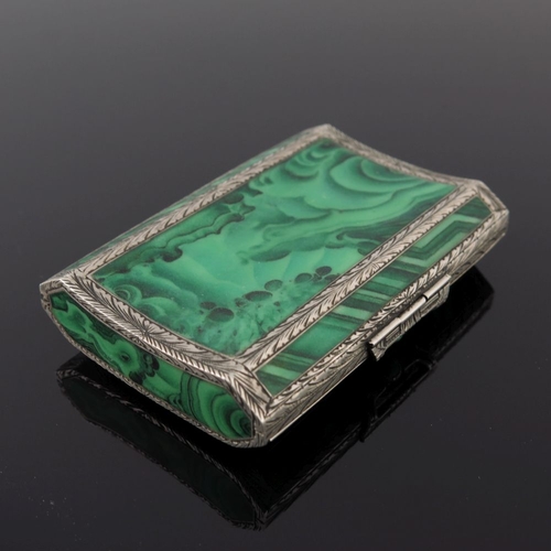 34 - A Continental silver enamel snuff box, the cover with an oval enamel cartouche of classical figures ... 