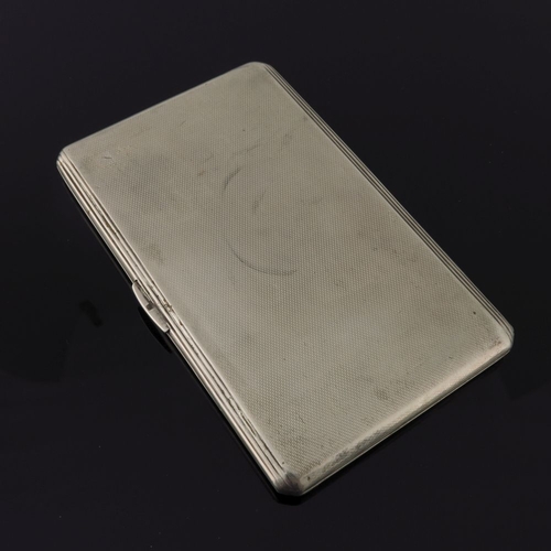 223 - Two silver cigarette cases, the covers with printed female nudes, one marked Sterling, the other Bir... 