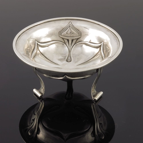 262 - Kate Harris for William Hutton, an Arts and Crafts silver footed bowl, W G Connell retail, London 18... 