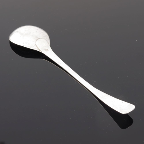 266 - Charles Robert Ashbee (attributed), an Arts and Crafts silver spoon, stamped monogram CRA, plain pla... 