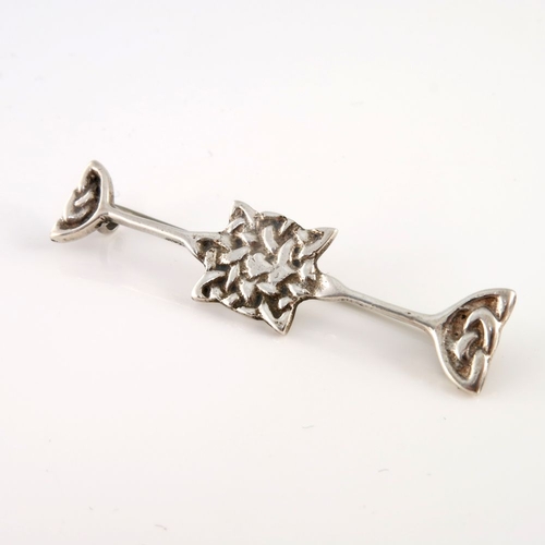 334 - Alexander Ritchie, an Arts and Crafts Iona silver brooch, maker's marks for Shipton and Co., hallmar... 