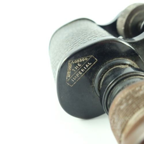 393 - A World War One era set of binoculars, The Imperial Aitchison London, 8x NR28437 FOREIGN