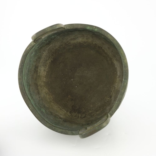 543 - A Chinese Archaistic bronze tripod ritual food vessel, Ming or Song, 16th century or earlier, of Din... 