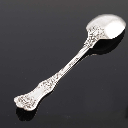 75 - A Victorian silver spoon, Samuel Hayne and Dudley Cater, London 1861, Old England pattern, cast with... 