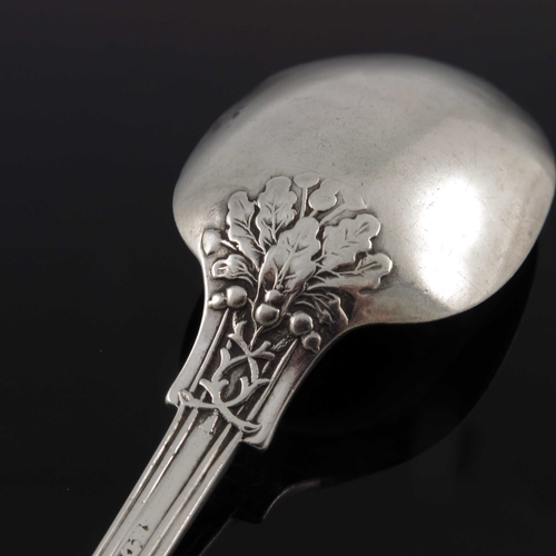 75 - A Victorian silver spoon, Samuel Hayne and Dudley Cater, London 1861, Old England pattern, cast with... 