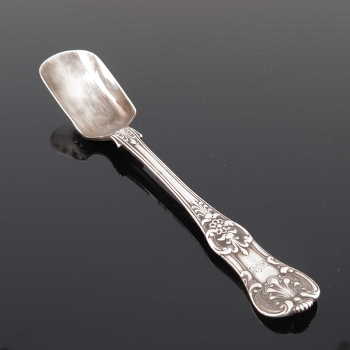 88 - A Victorian silver stilton scoop, Elizabeth Eaton, London 1854, Queens Pattern, 20.5cm long, 2.85ozt