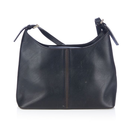 14 - Burberry, a hobo handbag, crafted from black calf leather, featuring a single leather shoulder strap... 