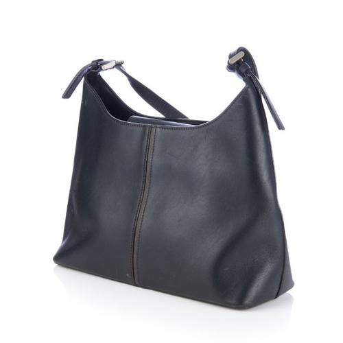 14 - Burberry, a hobo handbag, crafted from black calf leather, featuring a single leather shoulder strap... 