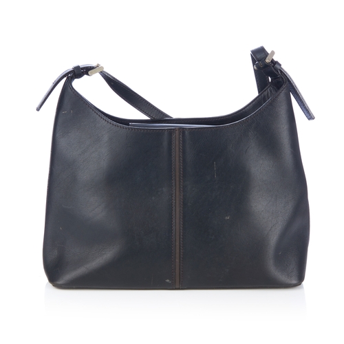 14 - Burberry, a hobo handbag, crafted from black calf leather, featuring a single leather shoulder strap... 