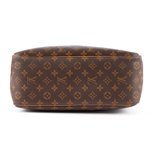 204 - Louis Vuitton, a monogram Deauville handbag, designed with natural vachetta leather trim, featuring ... 