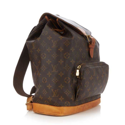 214 - Louis Vuitton, a monogram Montsouris GM backpack, designed with maker's signature monogram coated ca... 