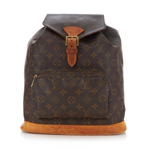 214 - Louis Vuitton, a monogram Montsouris GM backpack, designed with maker's signature monogram coated ca... 