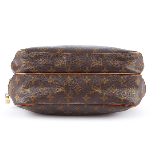 217 - Louis Vuitton, a monogram Reporter PM handbag, featuring natural tan leather trim, with an adjustabl... 