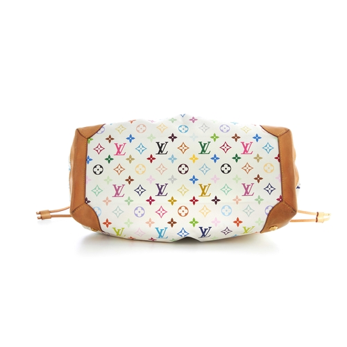 228 - Louis Vuitton, a limited edition Takashi Murakami white multicolore monogram Ursula handbag, featuri... 