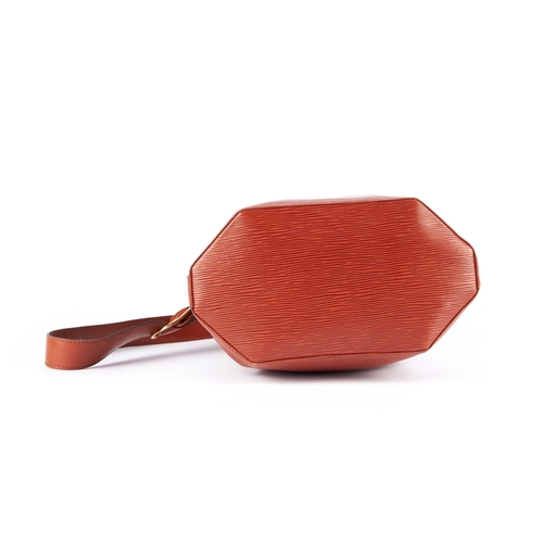 233 - Louis Vuitton, a tan epi Sac D'Epaule PM handbag, crafted from tan textured epi leather with smooth ... 