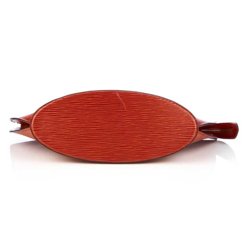 237 - Louis Vuitton, a tan epi St Jacques PM handbag, designed with a structured fan shape in maker's tan ... 