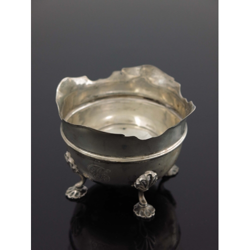 105 - An Edwardian silver sugar bowl, Martin, Hall and Co., Sheffield 1901, banded hemispherical form with... 