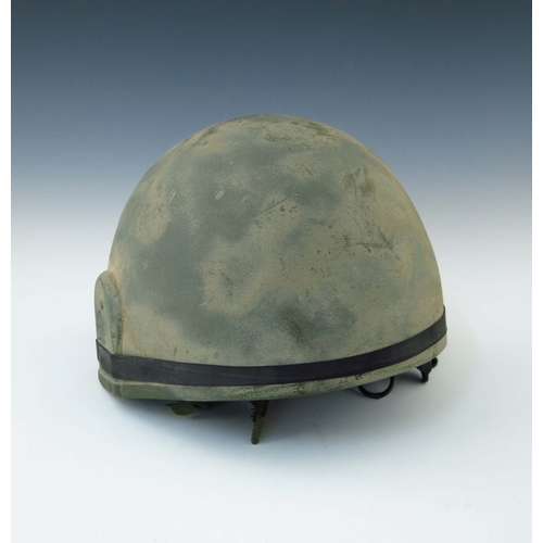 206 - A Gulf War personalized helmet, circa 1988/89, GS MK6 Nato stock No 8415-99-132-6005, Serial Number ... 