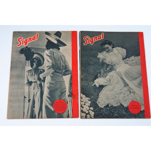 209 - Two editions of the Second World War German propaganda magazine Signal, English language editions, S... 