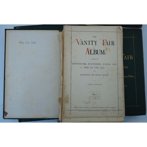 218 - Vanity Fair, First, Second & Twelfth Series, with illustrations by Spy amongst others, with three vo... 