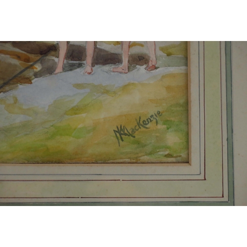 280 - Katherine Mackenzie (British, 20th Century), At Saundersfoot, signed l.r., titled verso, watercolour... 