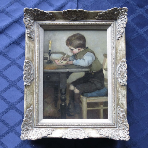 289 - Mary Evelina Kindon (British, c.1855-c.1925), The Young Artist, signed l.l., oil on canvas, 34 by 24... 