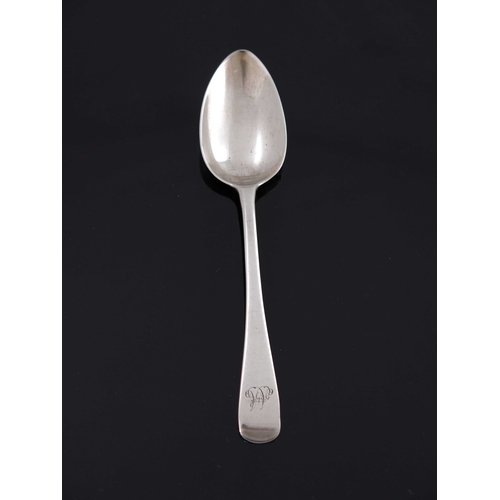 47 - George III and later silver flatware, various makers and dates, including sauce ladle, teaspoons, co... 