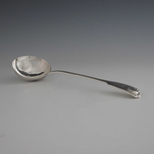 59 - A Victorian silver soup ladle, George Adams, London circa 1850 (rubbed), Fiddle Thread and Shell pat... 