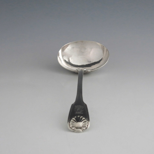 59 - A Victorian silver soup ladle, George Adams, London circa 1850 (rubbed), Fiddle Thread and Shell pat... 