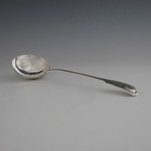 59 - A Victorian silver soup ladle, George Adams, London circa 1850 (rubbed), Fiddle Thread and Shell pat... 