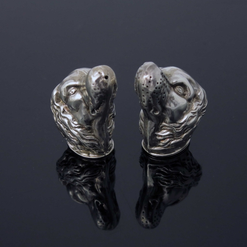 78 - A pair of Elizabeth II novelty silver salt and pepper pots, CME Jewellery Ltd., Birmingham circa 199... 