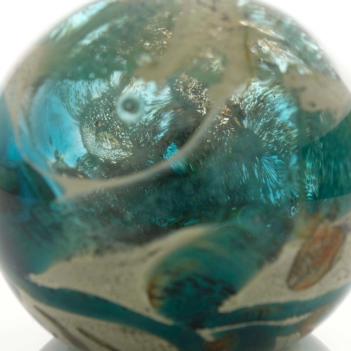 414 - Joseph Said after Eric Dobson for Mdina, a studio glass Tiger sculpture or large paperweight, 1991, ... 