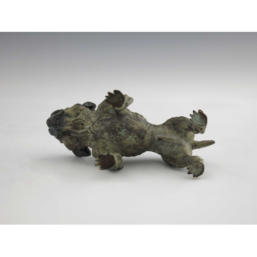 479 - An Austrian cold painted bronze figure of a bulldog, realistically modelled standing, apparently unm... 