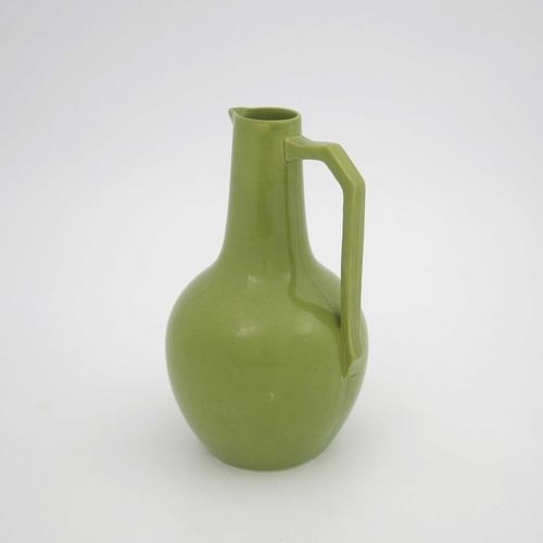 635 - Christopher Dresser for Samuel Lear, an Aesthetic Movement art pottery jug, circa 1880, bulbous shou... 