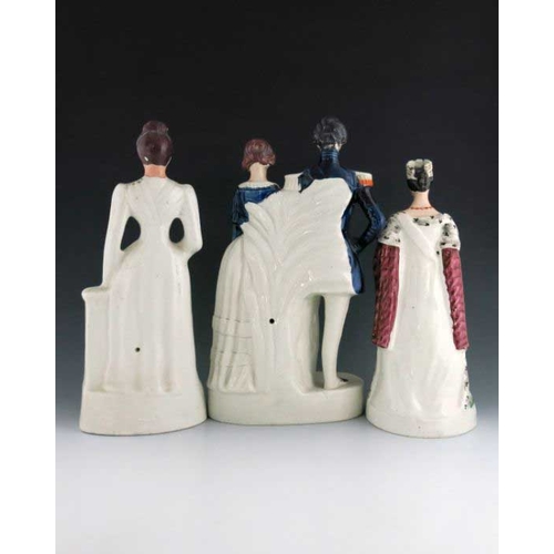 778 - A Staffordshire figure group of the 'Princess Royal & Frederick of Prussia', circa 1857, modelled st... 