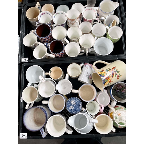 74 - A large collection of ceramic mugs, including Emma Bridgewater, Cath Kidson, Laura Ashley, Past Time... 