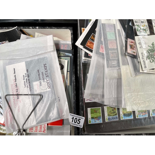 105 - Stamps, mint predecimal and decimal stamps and collector's packs, some on stock sheets in thematic, ... 